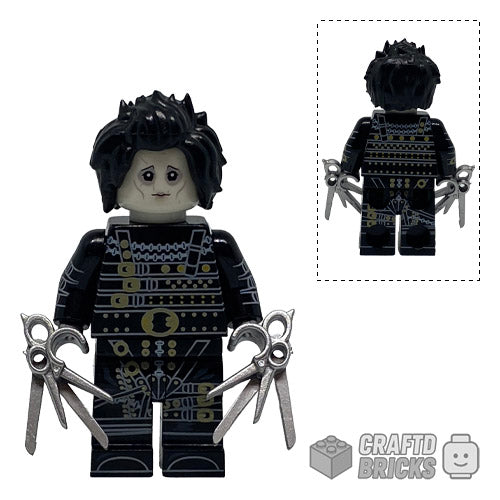 Edward Scissorhands (Black Top) Custom Minifigure