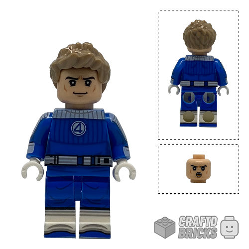Johnny Storm aka The Human Torch (Fantastic Four) Custom Minifigure